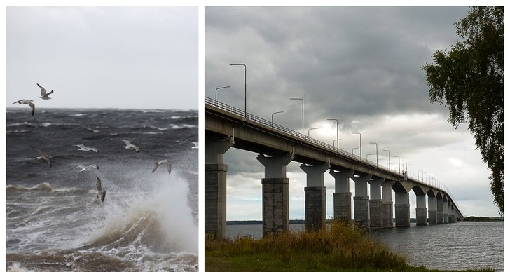 Storm, Öland, SMHI, Färja